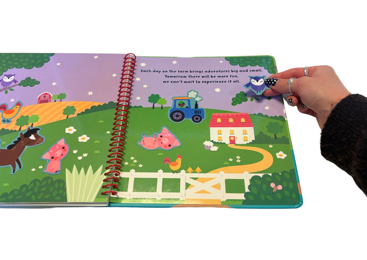On the Farm Reusable Silicone Sticker Book