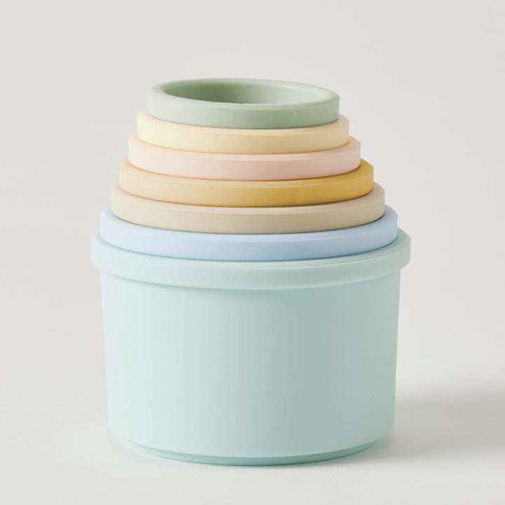 Pastel Bathtime Stacking Cup Set