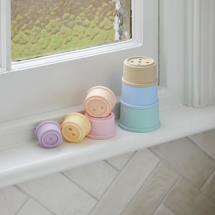 Pastel Bathtime Stacking Cup Set