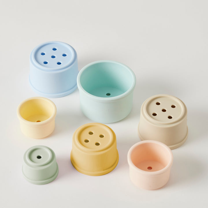 Pastel Bathtime Stacking Cup Set
