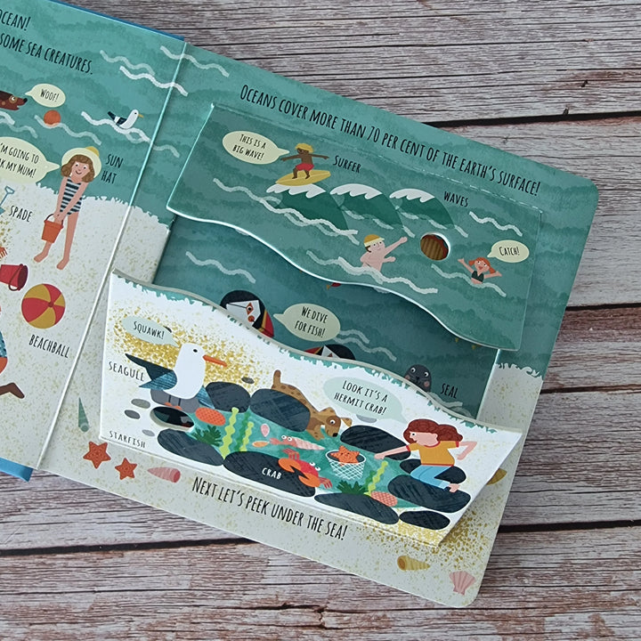 Peek Inside In The Ocean Board Book