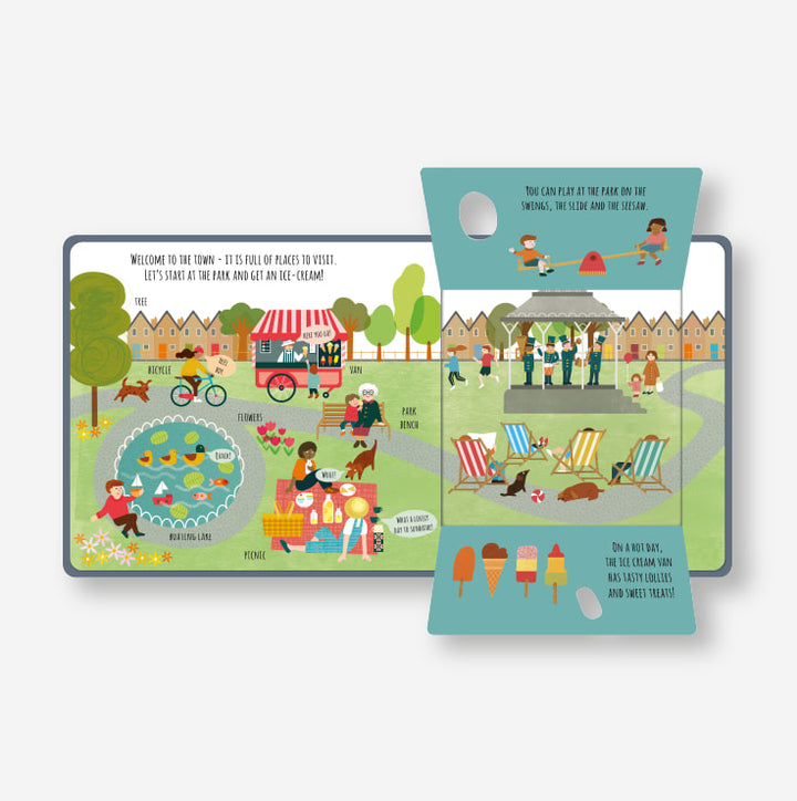 Peek Inside The Town Board Book