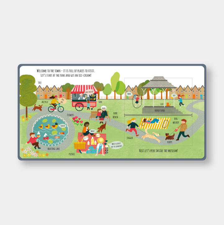 Peek Inside The Town Board Book