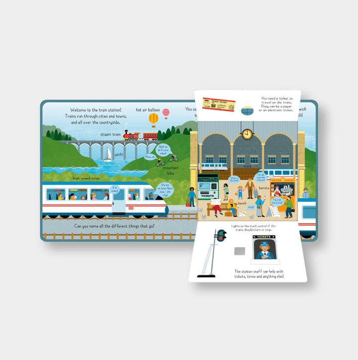 Peek Inside Things That Go Board Book