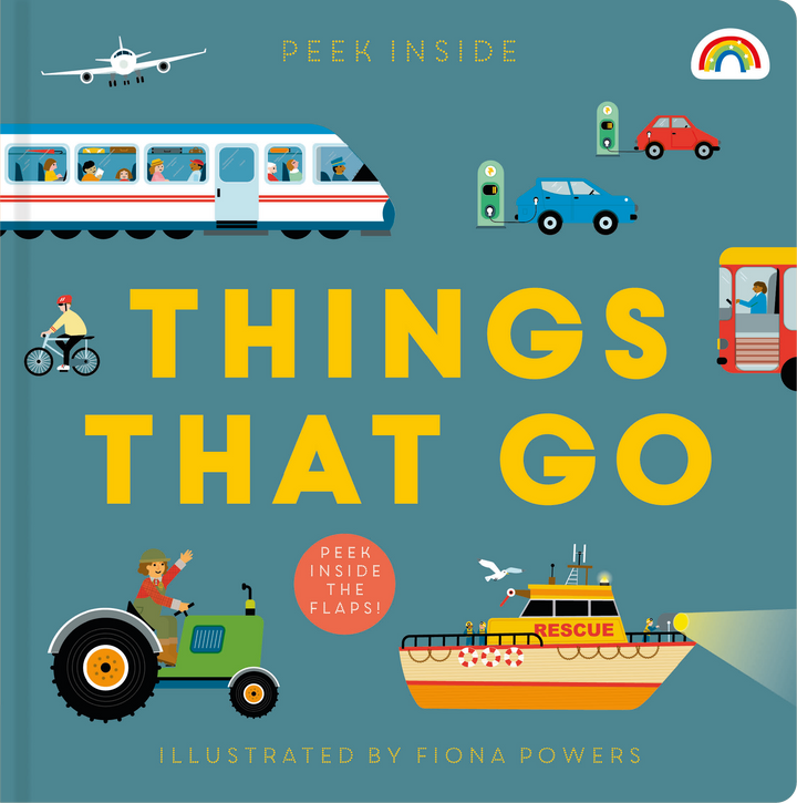 Peek Inside Things That Go Board Book