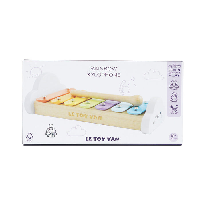 Le Toy Van Petilou Rainbow Wooden Xylophone