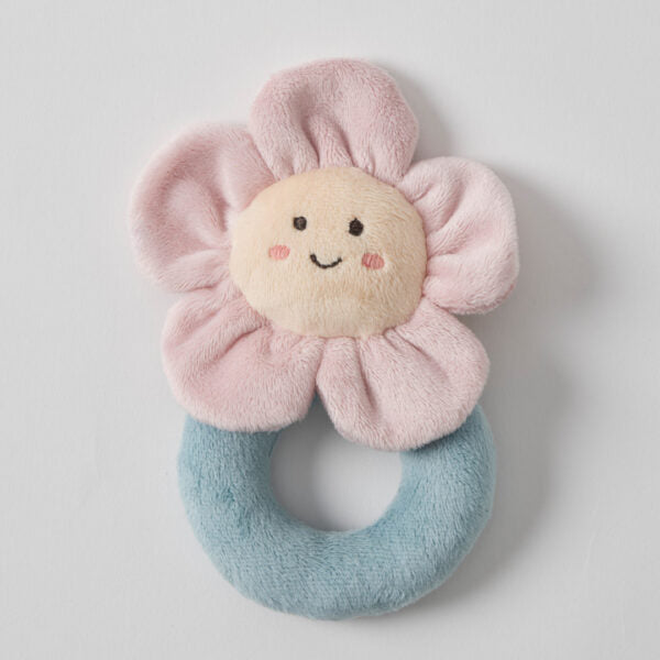 Plush Flower Ring Rattle