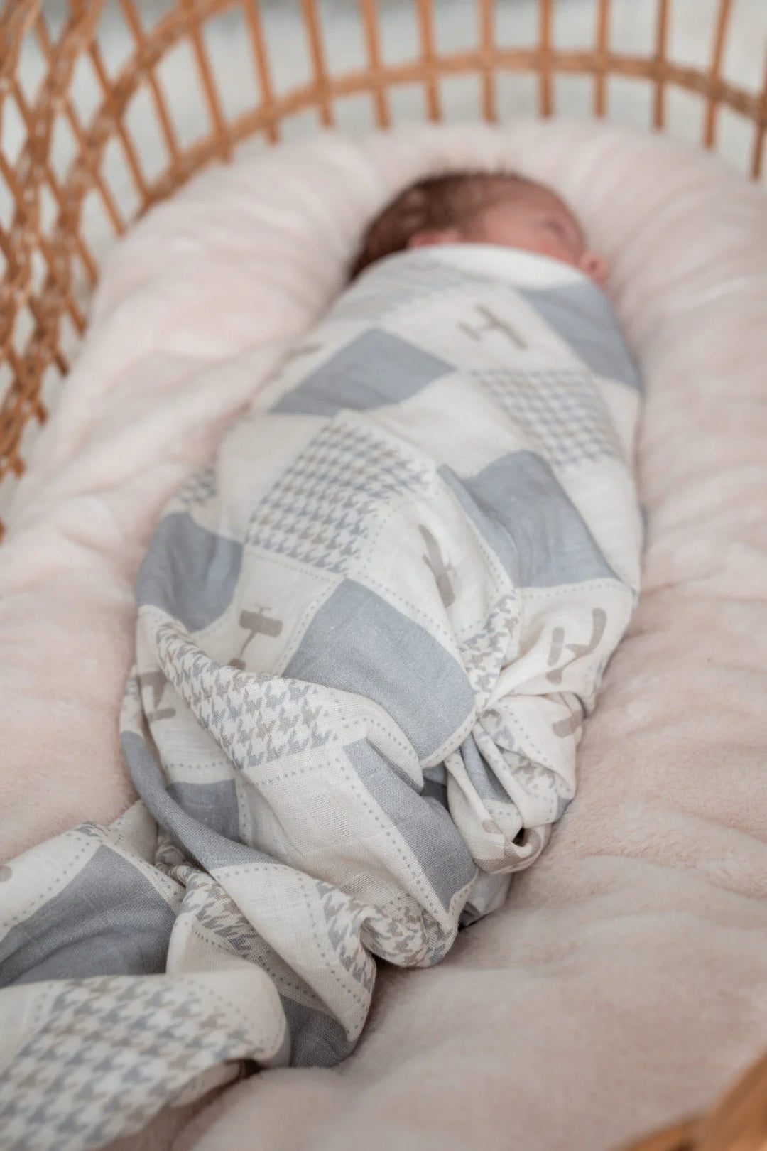 Pop Ya Tot Organic Muslin Swaddle - Wright Flyer