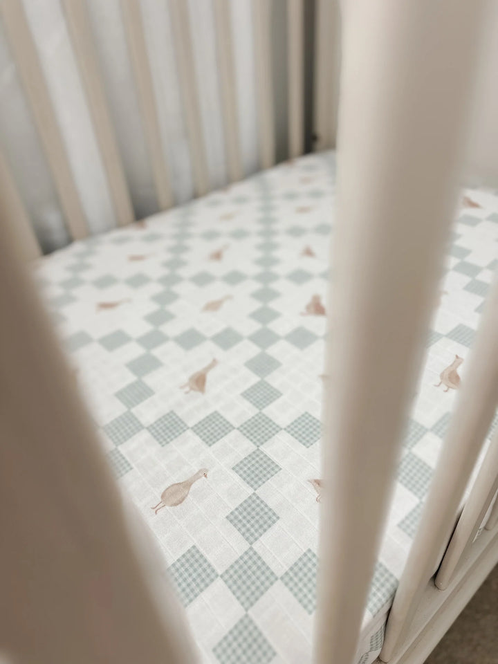 Pop Ya Tot Organic Muslin Cot Sheet - Goosey Gander