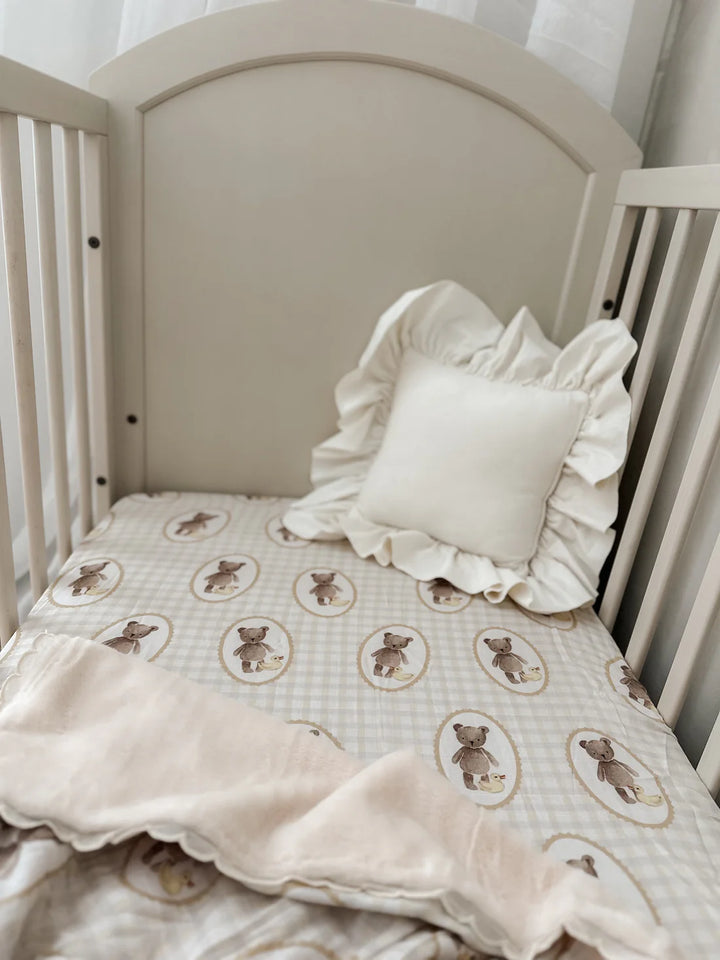 Pop Ya Tot Organic Muslin Cot Sheet - Ted & Duck