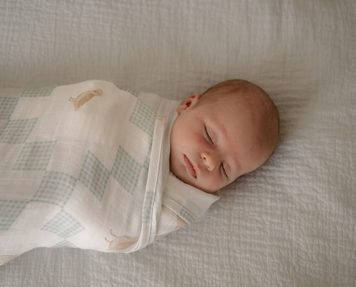 Pop Ya Tot Organic Muslin Swaddle - Goosey Gander