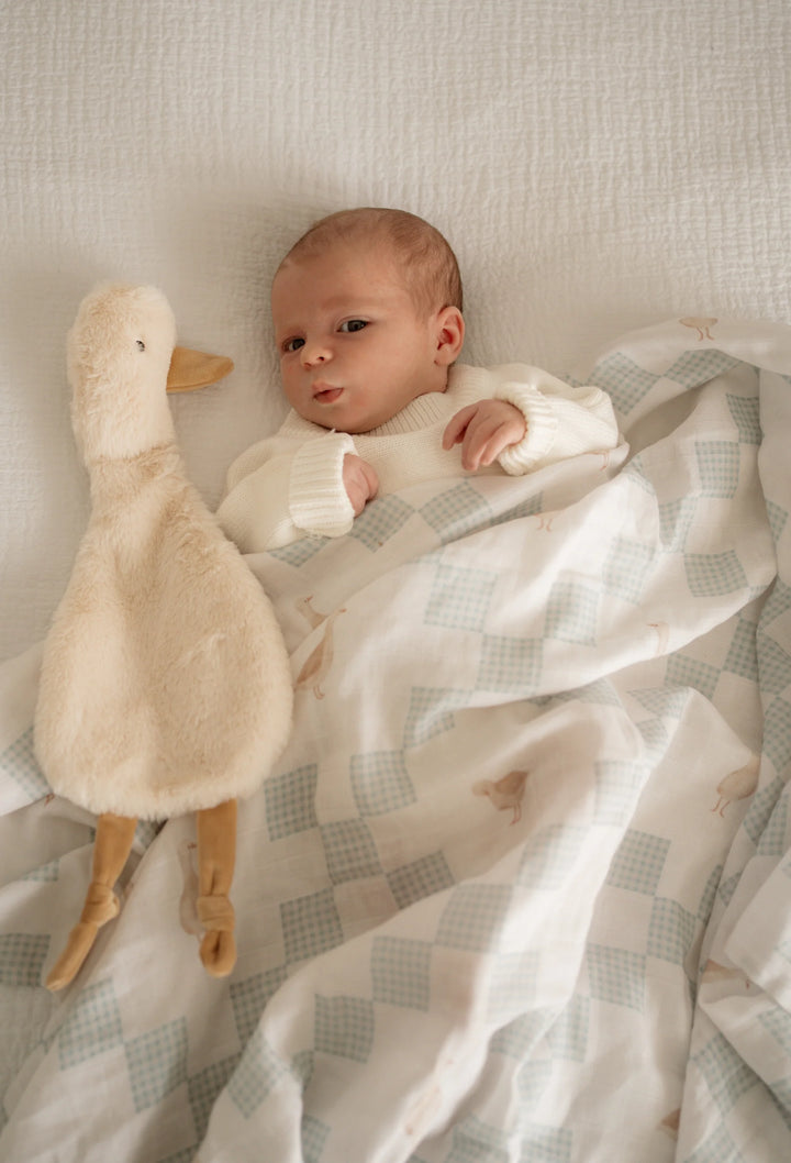 Pop Ya Tot Organic Muslin Swaddle - Goosey Gander