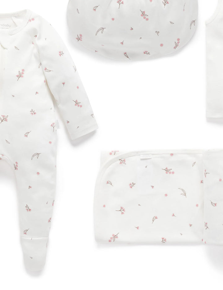 Purebaby Organic Essentials Hospital Bag Essential Vanilla Blossom $120+ Value