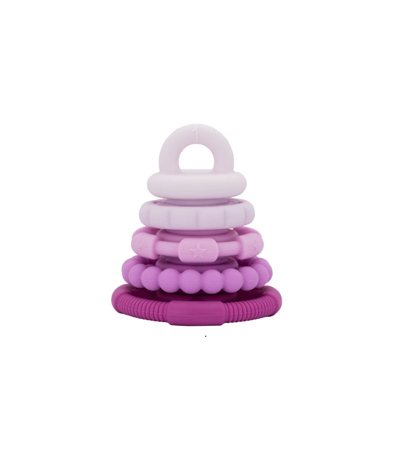 Jellystone Stacker & Teether Toy - Raspberry Ombre