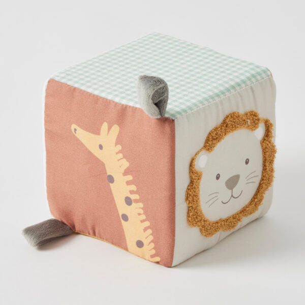 Safari Friends Plush Sensory Play Block