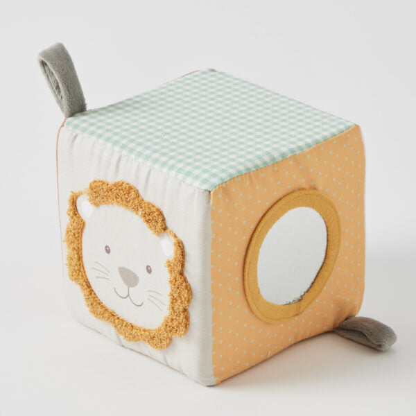 Safari Friends Plush Sensory Play Block