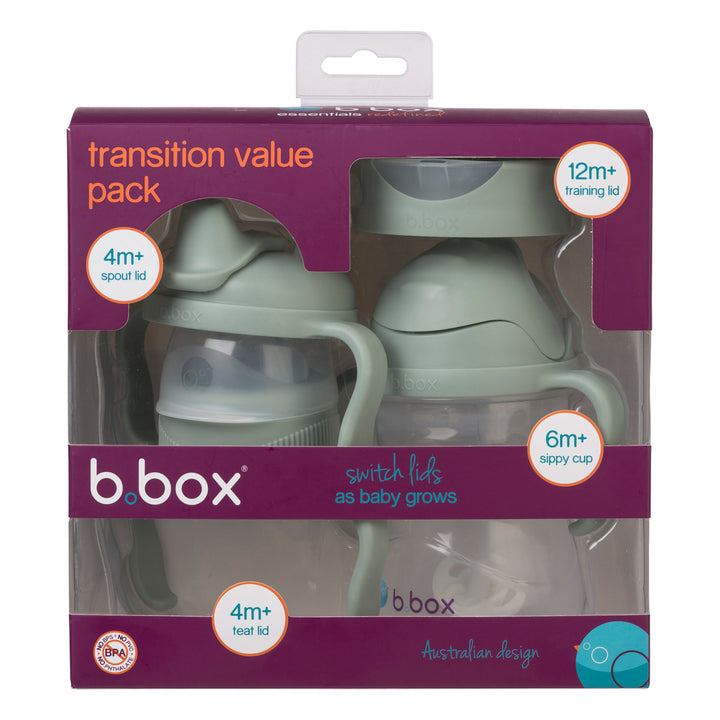 bbox 4-in-1 Drink Transition Value Pack 240ml - Sage