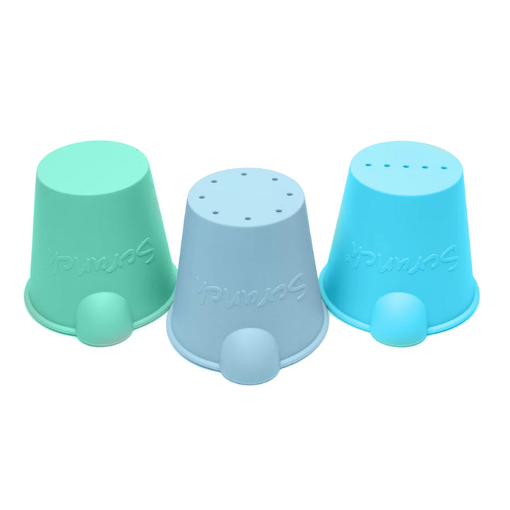 Scrunch Mini Bucket Sensory Play -  Set of 3