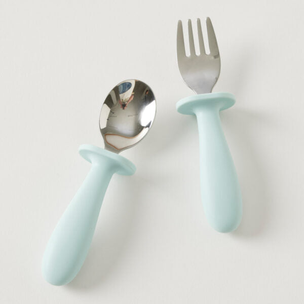 Silicone Cutlery Set – Pastel Blue