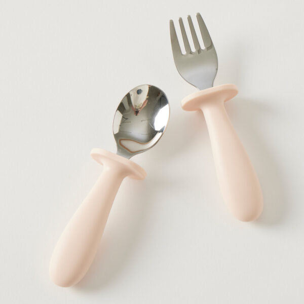 Silicone Cutlery Set – Pastel Peach