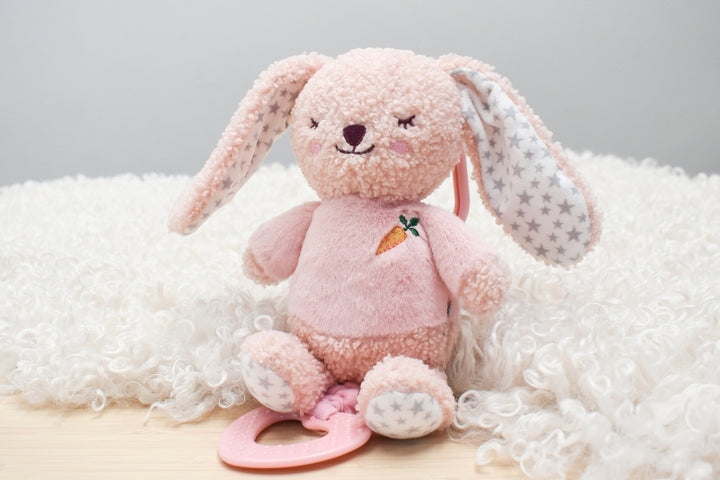Snuggle Buddy Berry Bunny Jiggle & Shake Clip Toy