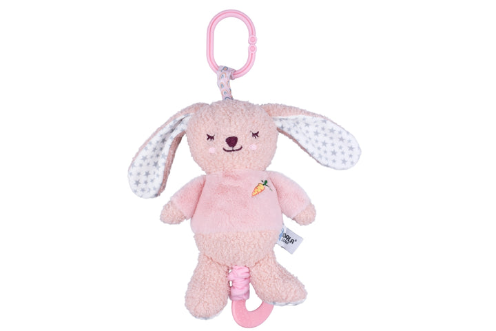 Snuggle Buddy Berry Bunny Jiggle & Shake Clip Toy