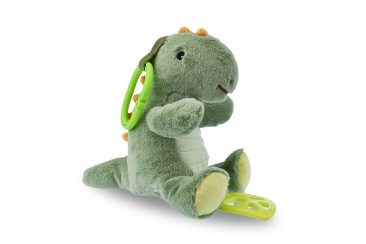 Snuggle Buddy Minty Dinosaur Jiggle & Shake Clip Toy