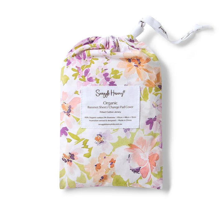 Snuggle Hunny Bassinet Sheet & Change Pad Cover - Isla