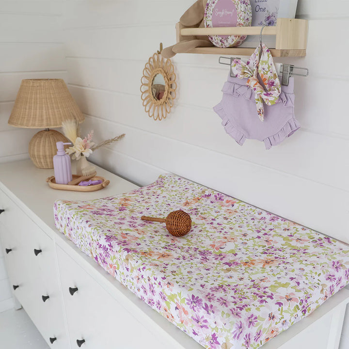 Snuggle Hunny Bassinet Sheet & Change Pad Cover - Isla