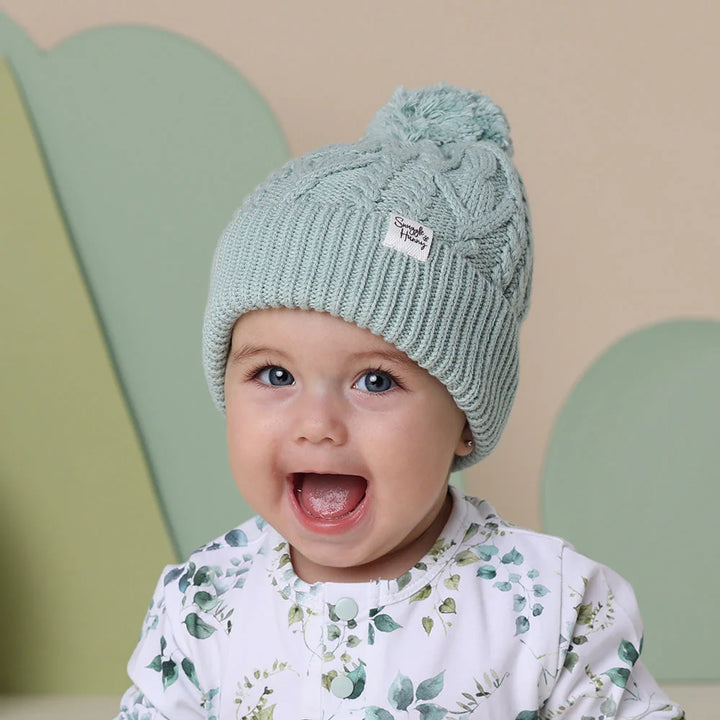 Snuggle Hunny Organic Knit Beanie - Sage