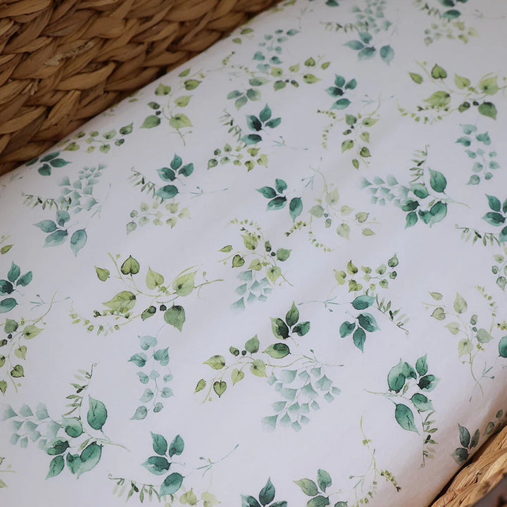 Snuggle Hunny Bassinet Sheet & Change Pad Cover - Eden