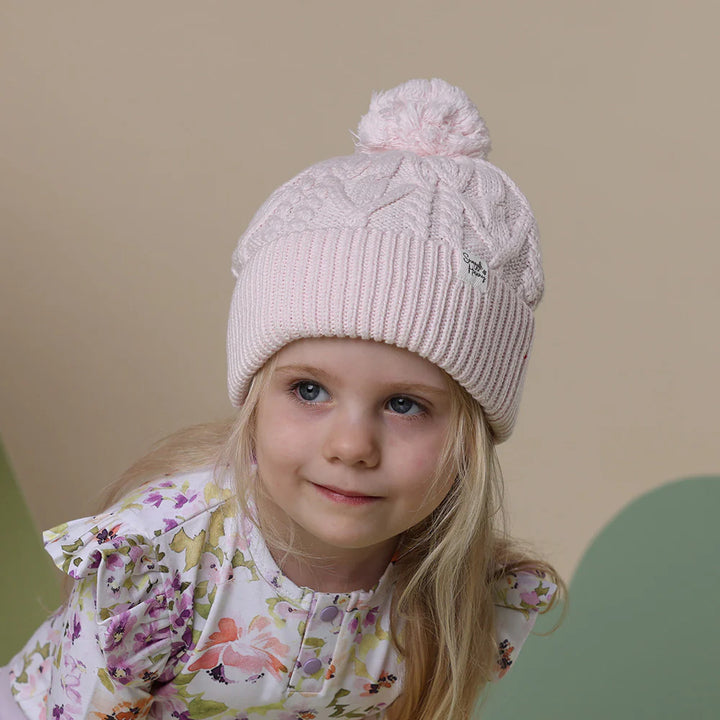 Snuggle Hunny Organic Knit Beanie - Blush Pink