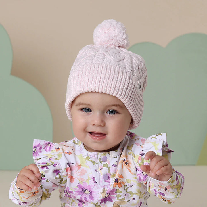 Snuggle Hunny Organic Knit Beanie - Blush Pink