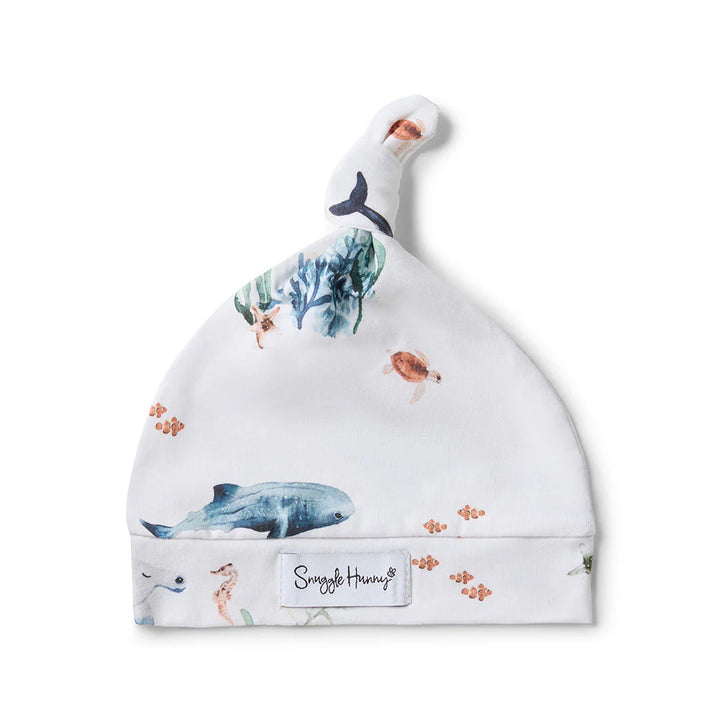 Snuggle Hunny Organic Knotted Beanie - Ocean