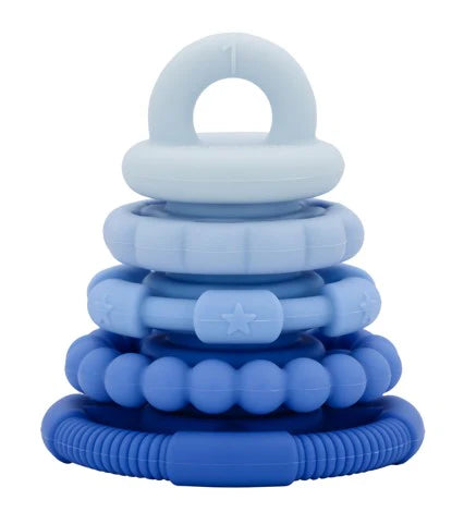 Jellystone Stacker & Teether Toy - Blueberry Ombre
