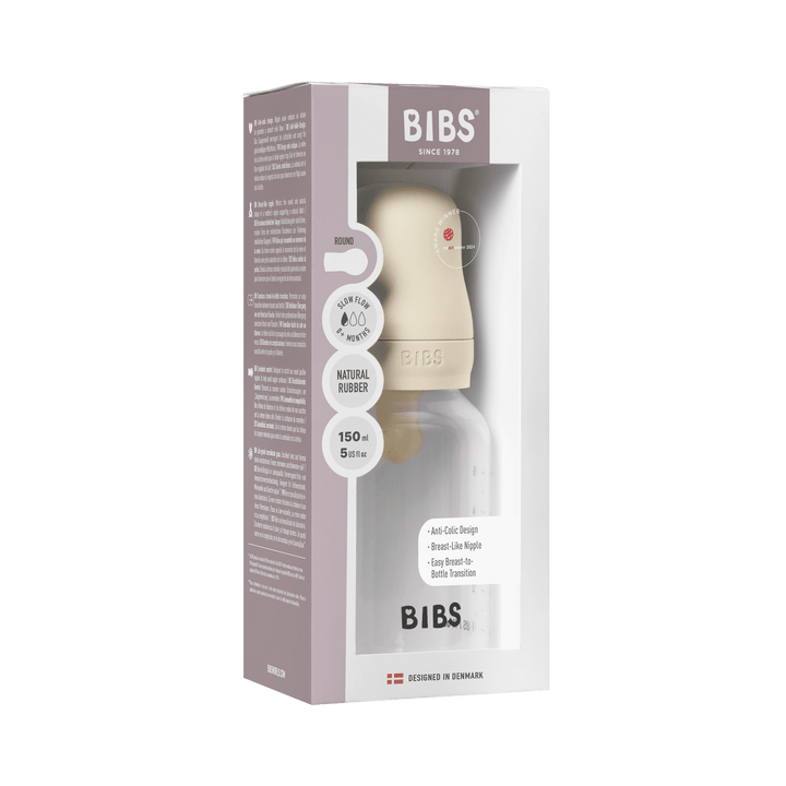 BIBS Baby Bottle Complete Set Latex 150ml - Assorted