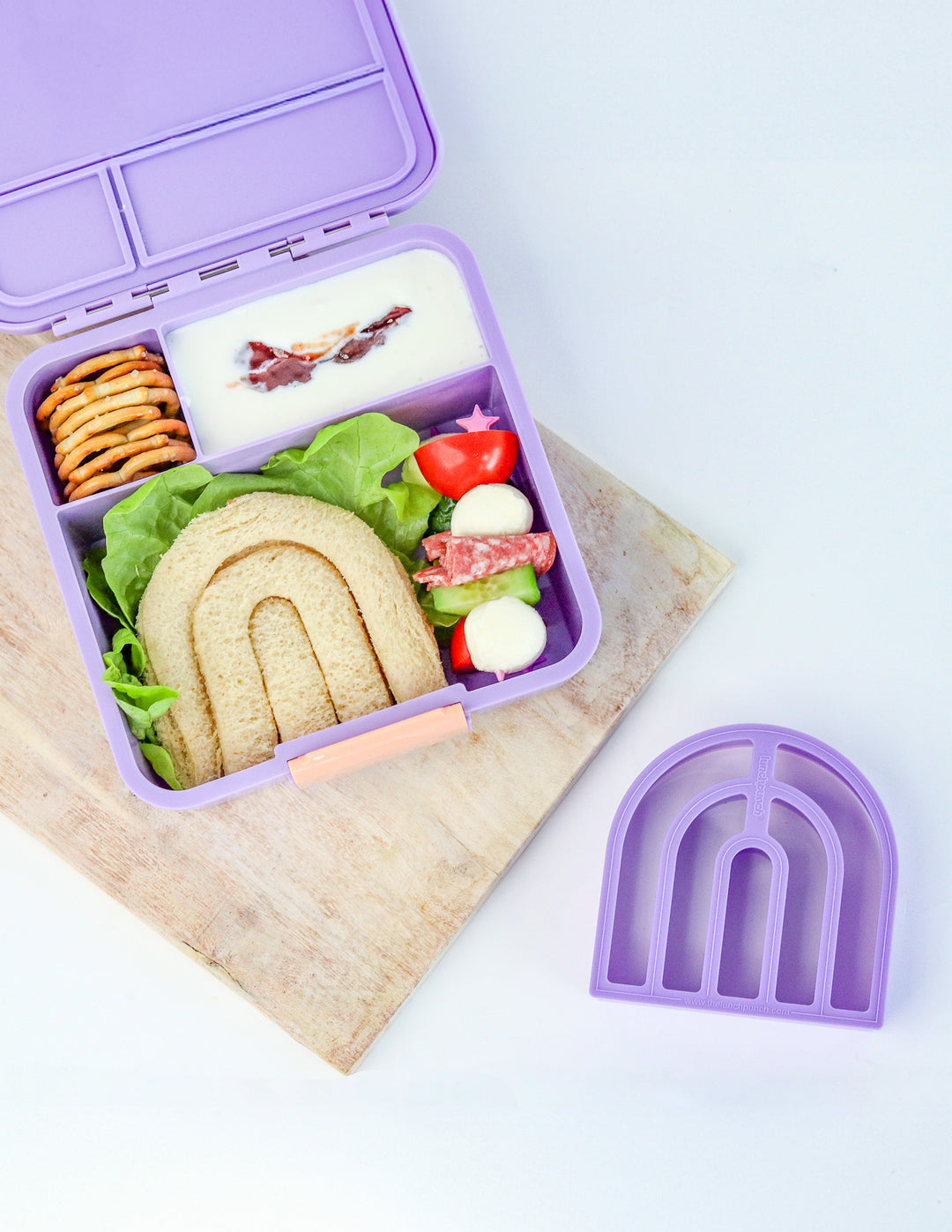Lunch Punch Sandwich Cutter Set - Rainbows
