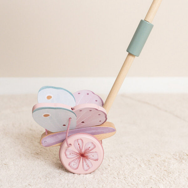 Fairy Garden Wooden Push-Along Butterfly