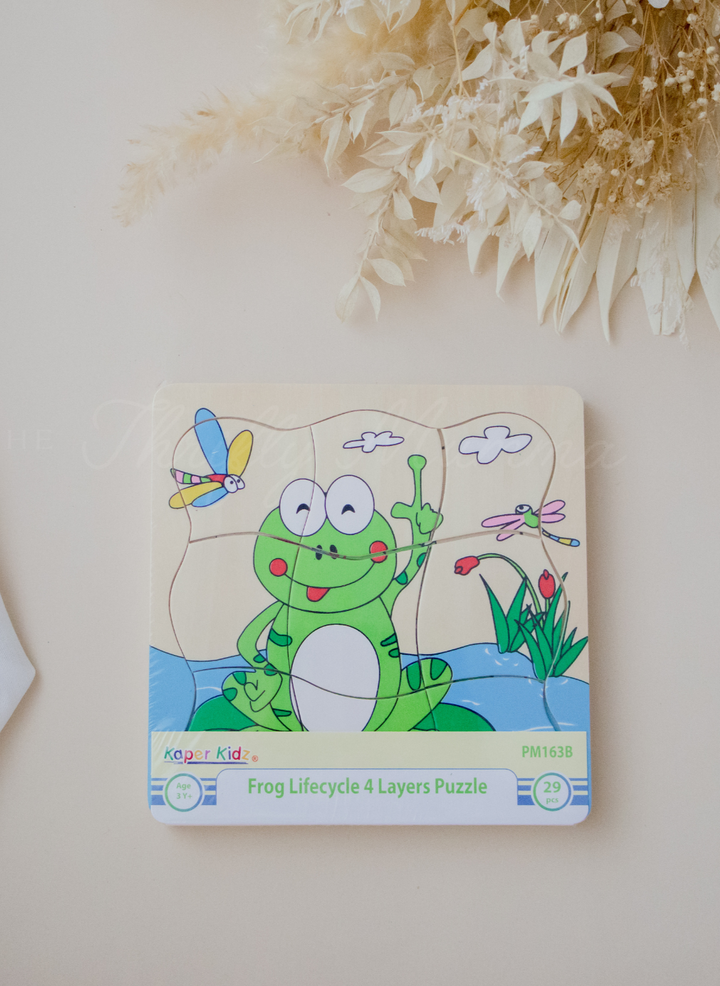 Timber Frog Life Cycle 4 Layer Puzzle