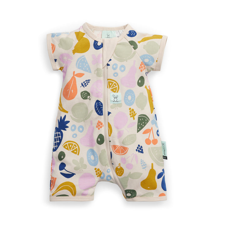 ergoPouch Layer | Short Sleeve Zip Bodysuit 0.2 TOG  - Fruit Salad