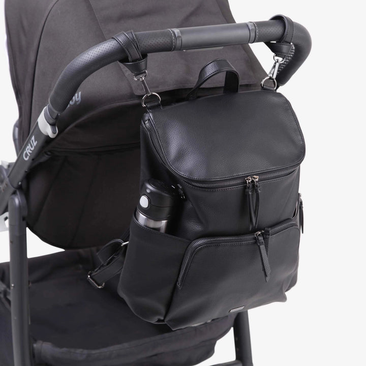 Vanchi Vegan Frankie Everyday Backpack - Black