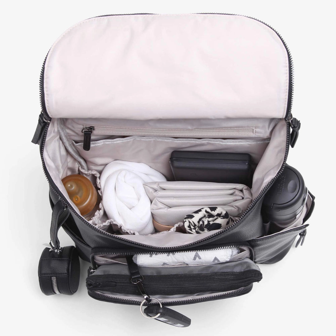 Vanchi Vegan Frankie Everyday Backpack - Black