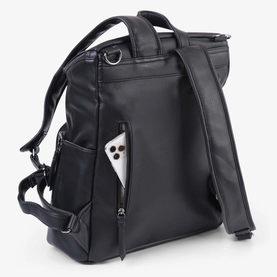 Vanchi Vegan Frankie Everyday Backpack - Black