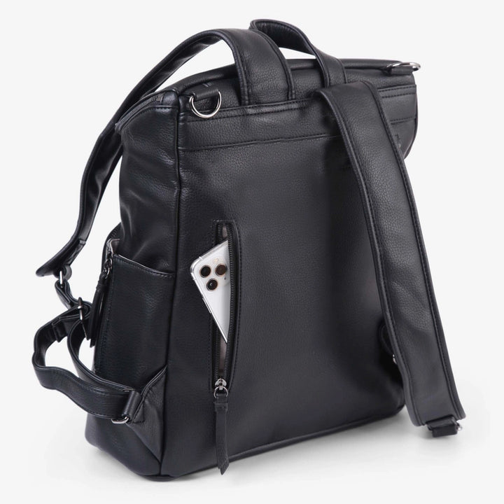 Vanchi Vegan Frankie Everyday Backpack - Black