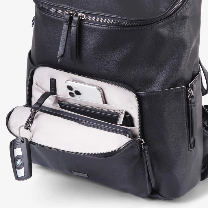 Vanchi Vegan Frankie Everyday Backpack - Black