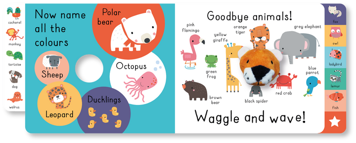 Waggle and Wave - Animal Colours Puppet Board Book