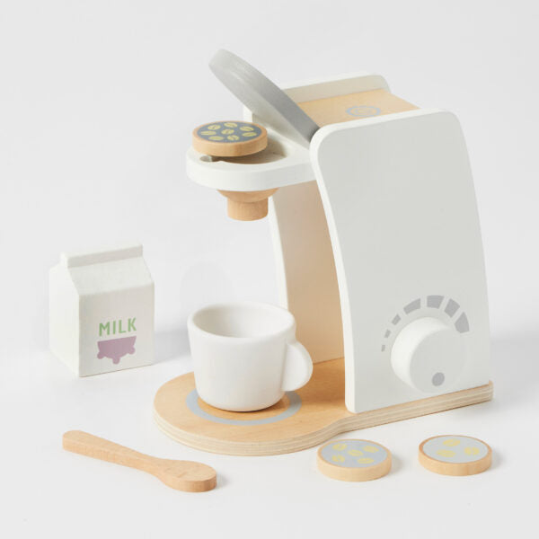 Wooden Coffee Machine Play Set