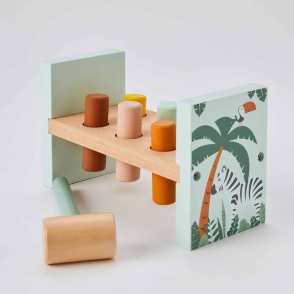 Wooden Hammer Bench Toy