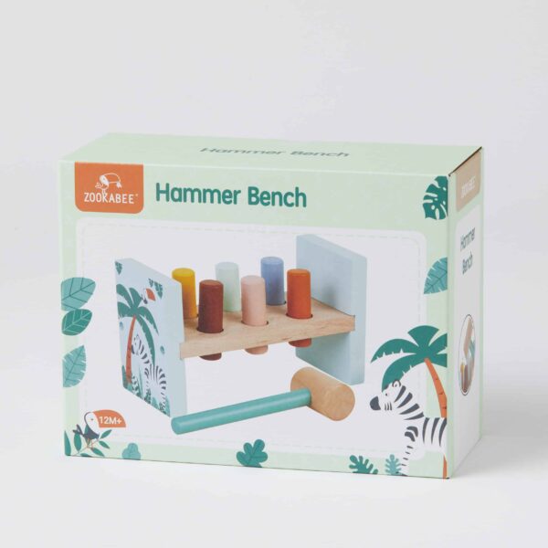 Wooden Hammer Bench Toy