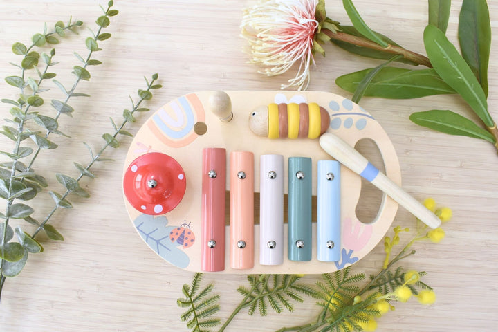 Wooden Spring Insect Music Table